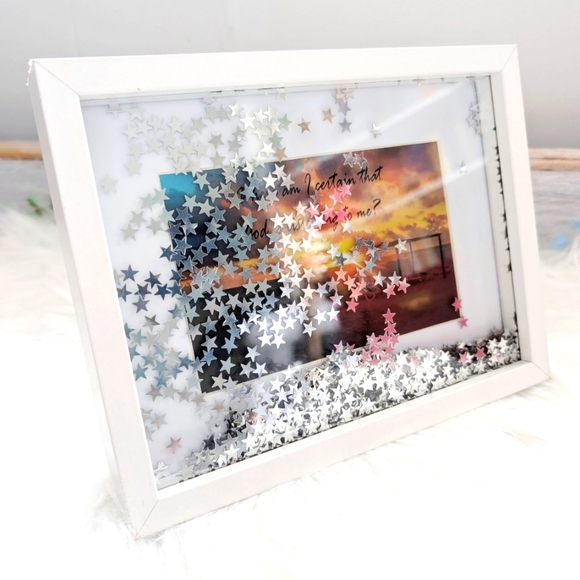 White Starry Shadow Box Frame - Picture 1 of 3
